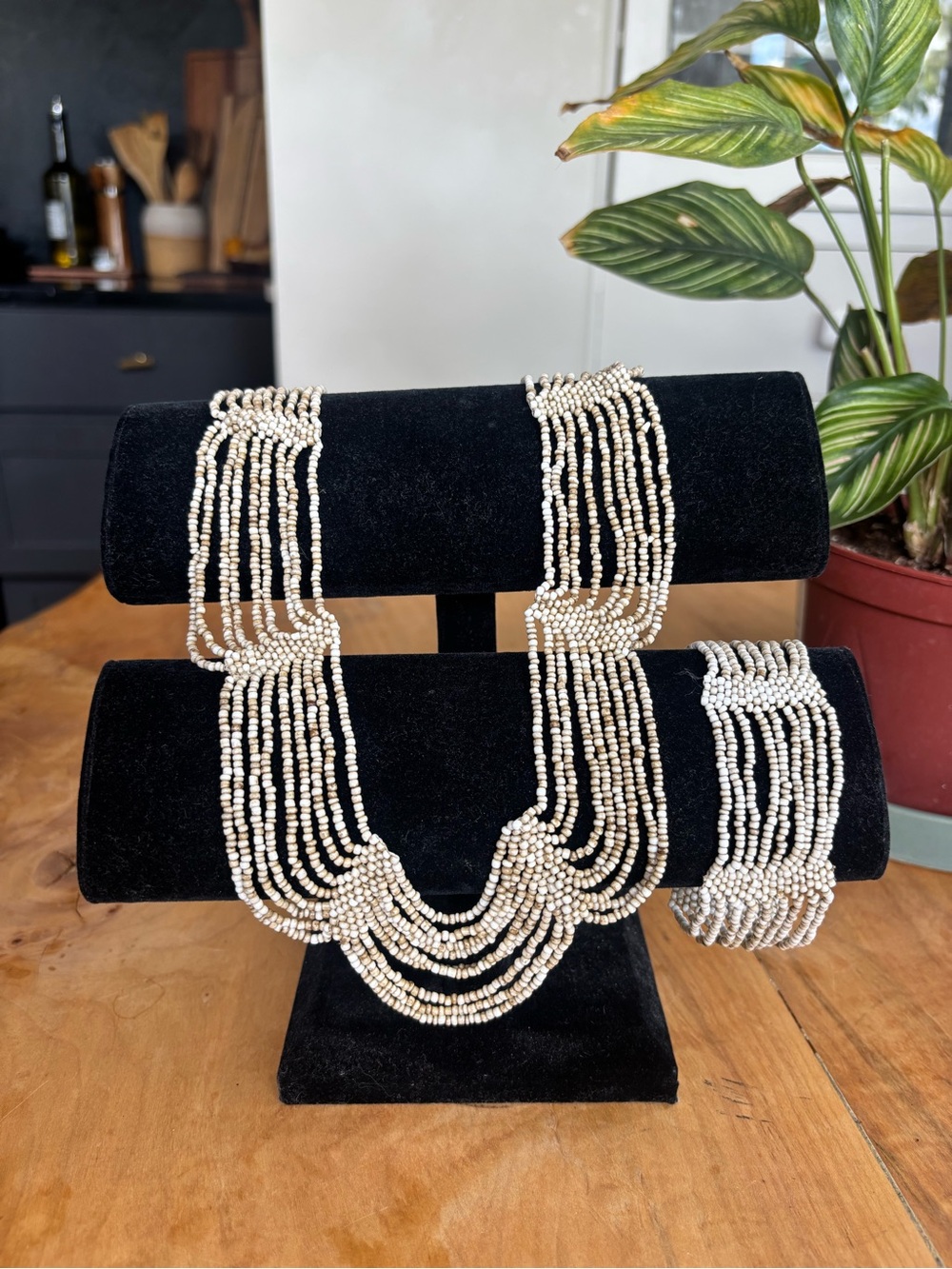Handmade Beaded Necklace and Bracelet